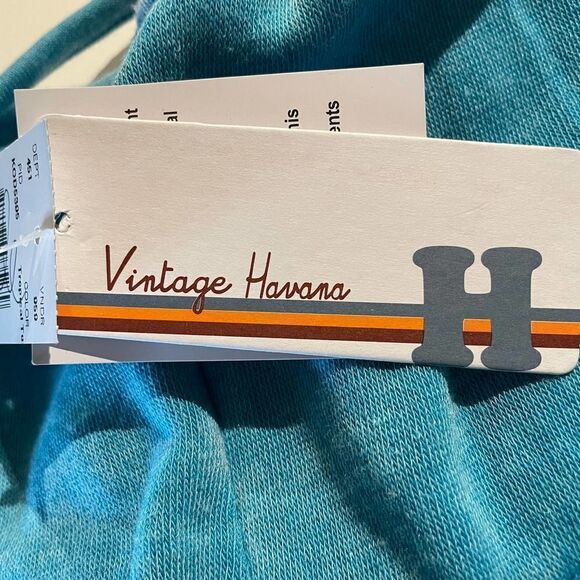 NWT Vintage Havana Turquoise Terry Romper Shorts Youth Large 14 - Picture 7 of 8